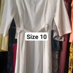 Đầm trắng Miss Selfudg size 10 989511