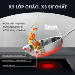 🥘 Kalite KL826 – Chảo inox liền khối, chống bám, dễ vệ sinh – nấu ít dầu mỡ! 708702