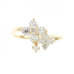 Nhẫn kim cương hoa K18YG 0.45CT 668312