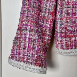 Set áo + váy dạ tweed màu hồng pastel 756912