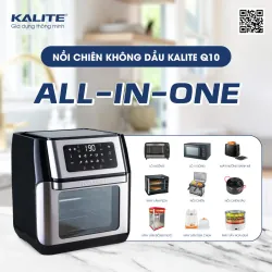 Nồi chiên không dầu KALITE Q10 10 lít, trục xiên quay, nhiều phụ kiện 796479