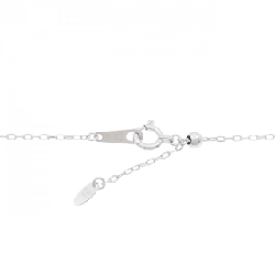 K18WG Dây chuyền kim cương hình trái tim 0.10CT - Hàng hiệu chính hãng 866034