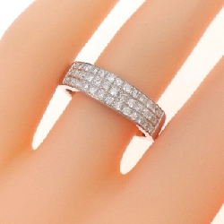 Nhẫn kim cương Pavé K18WG 0.38CT 671913