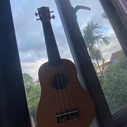 Đàn ukulele Woim vàng cát pha đỏ..còn mới