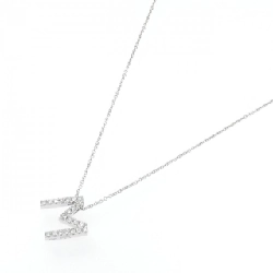 K18WG Chữ cái M Dây chuyền Kim cương 0.21CT - Hàng hiệu Chính hãng 863820
