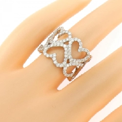 Nhẫn kim cương hình trái tim K18WG 0.83CT - Hàng hiệu chính hãng 852801