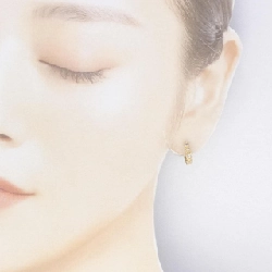 K18YG Bông tai Sapphire Trắng - Hàng hiệu Chính hãng 878173