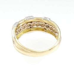 Nhẫn kim cương K18YG/PT900/K18PG 0.09CT 667839