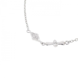 K18WG Đan Chéo × Ngôi Sao Dây Chuyền Kim Cương 0.04CT - Hàng hiệu Chính Hãng 862380