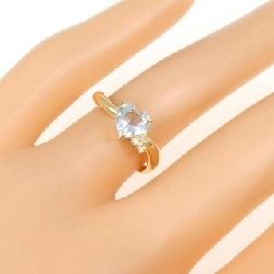 Nhẫn Blue Topaz K18YG hình trái tim 667426