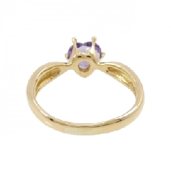 Nhẫn Amethyst K18YG hình trái tim 670343
