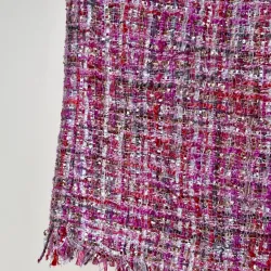 Set áo + váy dạ tweed màu hồng pastel 756912