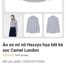 Áo sơmi nữ hiệu Hazzys,size S