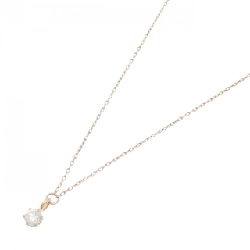 K18PG Solitaire Dây chuyền kim cương 0.10CT - Hàng hiệu Chính hãng 861743