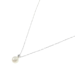 K18WG Dây chuyền ngọc trai Akoya 7.2mm - Hàng hiệu Chính hãng 856580