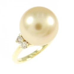 Nhẫn ngọc trai trắng K18YG 11.7mm - Hàng hiệu Chính hãng