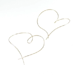 K18YG Bông tai hình trái tim - Hàng hiệu Chính hãng 871078