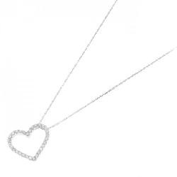 K18WG Dây chuyền trái tim kim cương 0.34CT - Hàng hiệu Chính hãng 859423