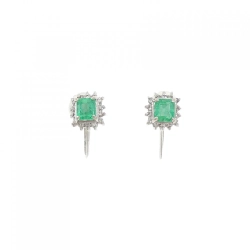 PT900 Bông tai Ngọc lục bảo 0.58CT - Hàng hiệu Chính hãng