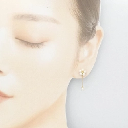 Mikimoto Flower Ngọc Trai Nước Ngọt Bông Tai - Hàng hiệu Chính hãng 843949