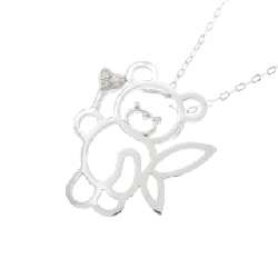 Dây chuyền kim cương K18WG 0.03CT - Hàng hiệu Chính hãng 860691