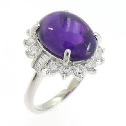 Nhẫn Amethyst PT900 6.74CT - Hàng hiệu Authentic