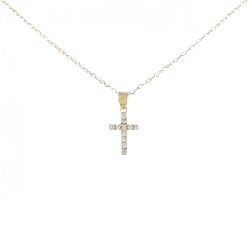 K18YG Nhẫn Đính Hôn Kim Cương 0.11CT - Hàng hiệu Chính hãng