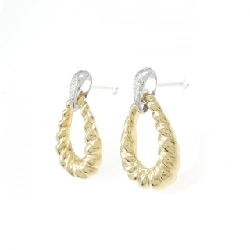 Bông tai kim cương K18YG/K18WG 0.034CT - Hàng hiệu Chính hãng 870054