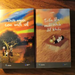 Combo sách Trốn lên mái nhà để khóc + Thưa ngoại con mới về - Lam (còn mới)