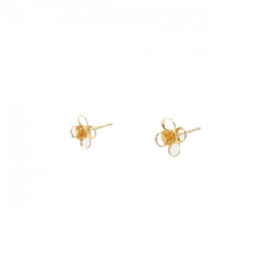 K18YG Hoa Tai Citrine - Hàng hiệu Chính hãng 869021