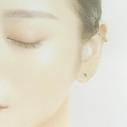 K18YG Bông tai kim cương 0.19CT một bên - Hàng hiệu Chính hãng 874134