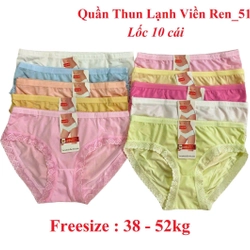 Combo 2 Quần lót thun lạnh viền ren tim lưng vừa size 40-55kg  466211