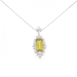 K18WG Sphene Necklace 7.44CT - Hàng hiệu Authentic