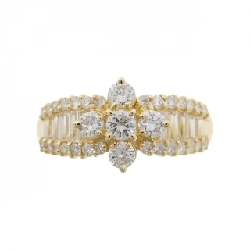 Nhẫn kim cương hoa K18YG 1.05CT 666825