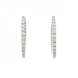 K18WG Bông tai kim cương 2.00CT - Hàng hiệu Chính hãng 868072