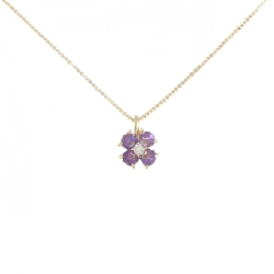 K18YG Hoa Amethyst Dây Chuyền - Hàng hiệu Chính hãng