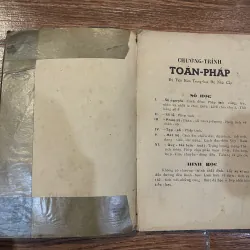 Toán Pháp lớp đệ nhất - Ngô Duy Cầu (o5) 974718