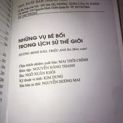 Những Vụ Bê Bối Trong Lịch Sử Thế Giới, Dương Minh Hoà - Triệu Anh Ba 934669