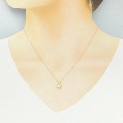 K18YG Dây chuyền kim cương hình ô 0.05CT - Hàng hiệu Chính hãng 859901