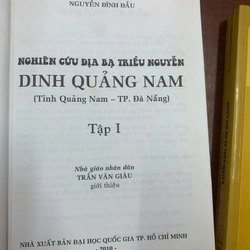 Nghiên cứu địa bạ triều Nguyễn dinh Quảng Nam (tỉnh Quảng Nam - Đà Nẵng) tập 1 + 2 299806