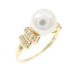 Nhẫn ngọc trai Akoya K18YG 7.6mm - Hàng hiệu Chính hãng