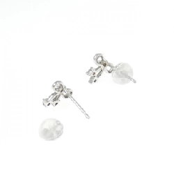 K18WG Bông tai kim cương hình ruy băng 0.10CT - Hàng hiệu Chính hãng 868269