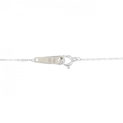 K18WG Solitaire Dây chuyền kim cương 0.1CT - Hàng hiệu Chính hãng 863824