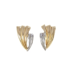 K18YG/PT900 Bông tai - Hàng hiệu Authentic