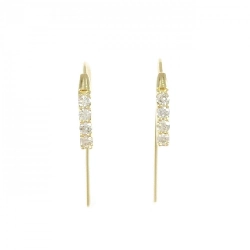 K18YG Bông tai kim cương 0.20CT - Hàng hiệu Chính hãng