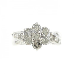 Nhẫn kim cương hoa K18WG 1.09CT 672274