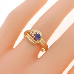 Nhẫn Sapphire K18YG 0.28CT - Hàng hiệu Chính hãng 850256