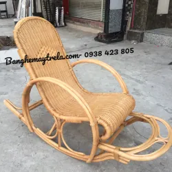 Ghế bập bênh đan kín mây tre 740829