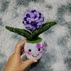 Chậu hoa kẽm nhung mini để bàn 719141