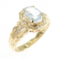 Nhẫn Aquamarine K18YG - Hàng hiệu Authentic